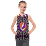 Gratefuldead Grateful Dead Pattern Kids  Sleeveless Hoodie