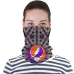 Gratefuldead Grateful Dead Pattern Face Seamless Bandana (Adult)