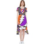 Gratefuldead Grateful Dead Pattern High Low Boho Dress
