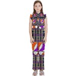 Gratefuldead Grateful Dead Pattern Kids  Sleeveless Ruffle Edge Band Collar Chiffon One Piece
