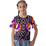 Gratefuldead Grateful Dead Pattern Kids  Cuff Sleeve Scrunch Bottom Tee
