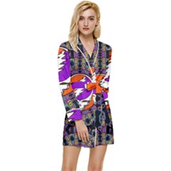 Long Sleeve Satin Robe 