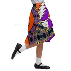Kids  Ruffle Flared Wrap Midi Skirt 