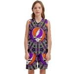 Gratefuldead Grateful Dead Pattern Kids  Basketball Mesh Set