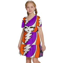 Kids  Short Sleeve Tiered Mini Dress 