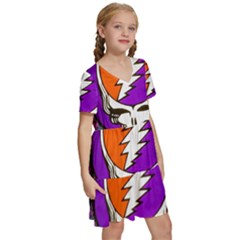 Kids  Short Sleeve Tiered Mini Dress 