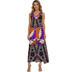 Gratefuldead Grateful Dead Pattern V-Neck Sleeveless Loose Fit Overalls