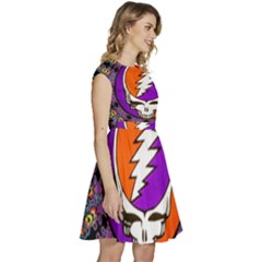 Cap Sleeve High Waist Dress 