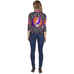 Women s Draped Front 3/4 Sleeve Shawl Collar Jacket 
