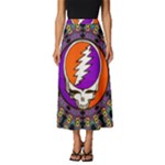 Gratefuldead Grateful Dead Pattern Classic Midi Chiffon Skirt