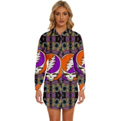 Womens Long Sleeve Shirt Dress 