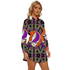 Womens Long Sleeve Shirt Dress 