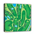 Golf Course Par Golf Course Green Mini Canvas 8  x 8  (Stretched)
