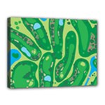 Golf Course Par Golf Course Green Canvas 16  x 12  (Stretched)