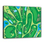 Golf Course Par Golf Course Green Canvas 20  x 16  (Stretched)