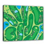 Golf Course Par Golf Course Green Canvas 24  x 20  (Stretched)