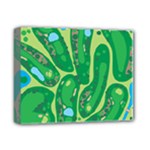 Golf Course Par Golf Course Green Deluxe Canvas 14  x 11  (Stretched)
