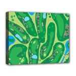 Golf Course Par Golf Course Green Deluxe Canvas 20  x 16  (Stretched)