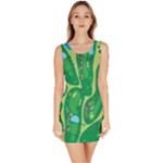 Golf Course Par Golf Course Green Bodycon Dress