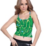 Golf Course Par Golf Course Green Spaghetti Strap Bra Top