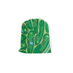 Golf Course Par Golf Course Green Drawstring Pouch (Small)
