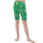 Golf Course Par Golf Course Green Kids  Mid Length Swim Shorts