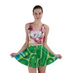 Golf Course Par Golf Course Green Mini Skirt