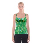 Golf Course Par Golf Course Green Spaghetti Strap Top