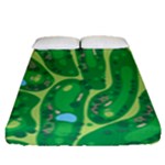 Golf Course Par Golf Course Green Fitted Sheet (Queen Size)