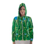 Golf Course Par Golf Course Green Women s Hooded Windbreaker