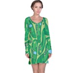 Golf Course Par Golf Course Green Long Sleeve Nightdress