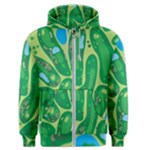 Golf Course Par Golf Course Green Men s Zipper Hoodie