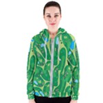 Golf Course Par Golf Course Green Women s Zipper Hoodie