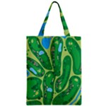 Golf Course Par Golf Course Green Zipper Classic Tote Bag