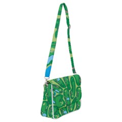 Shoulder Bag with Back Zipper 