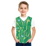 Golf Course Par Golf Course Green Kids  Basketball Tank Top