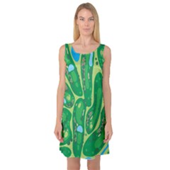 Sleeveless Satin Nightdress 