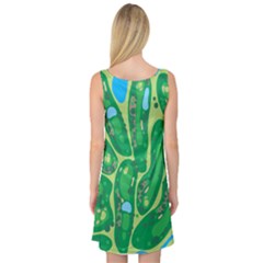 Sleeveless Satin Nightdress Back