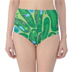 Golf Course Par Golf Course Green Classic High-Waist Bikini Bottoms