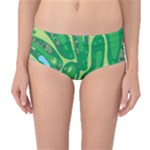 Golf Course Par Golf Course Green Mid-Waist Bikini Bottoms