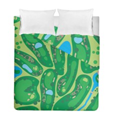 Golf Course Par Golf Course Green Duvet Cover Double Side (Full/ Double Size) from ArtsNow.com