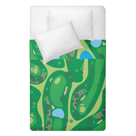 Golf Course Par Golf Course Green Duvet Cover Double Side (Single Size) from ArtsNow.com