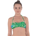 Golf Course Par Golf Course Green Halter Bandeau Bikini Top