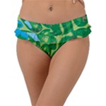 Golf Course Par Golf Course Green Frill Bikini Bottoms