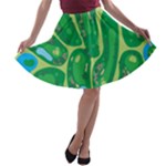 Golf Course Par Golf Course Green A-line Skater Skirt