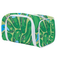 Golf Course Par Golf Course Green Toiletries Pouch from ArtsNow.com