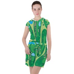 Drawstring Hooded Dress 