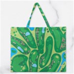 Golf Course Par Golf Course Green Zipper Large Tote Bag