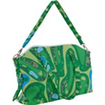 Golf Course Par Golf Course Green Canvas Crossbody Bag