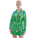 Golf Course Par Golf Course Green Women s Long Sleeve Casual Dress